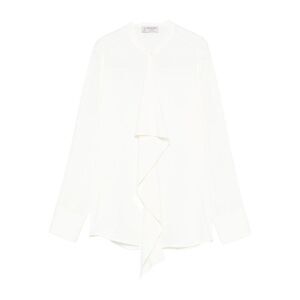 ALBERTO BIANI Women's Ruffled Front Shirt Women CREAM Shirts